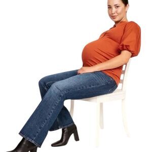 Old Navy Maternity Front Low Panel Flare Jeans NEW Size 14 Short